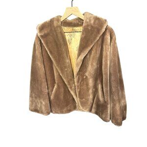 Vintage Borgana Deluxe Faux‎ Fur Coat Size L